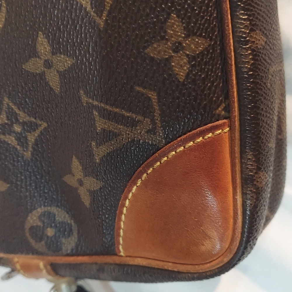 LOUIS VUITTON Marly Dragonne GM Clutch Hand Bag Monogram Brown - Picture 7 of 14